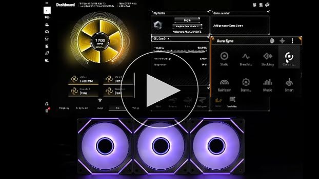 AsiaHorse PCケ－スファン AMICI-5GT-black AsiaHorse AMICI-5GT RGB PC Fans, Infinity Mirror ARGB Fans
